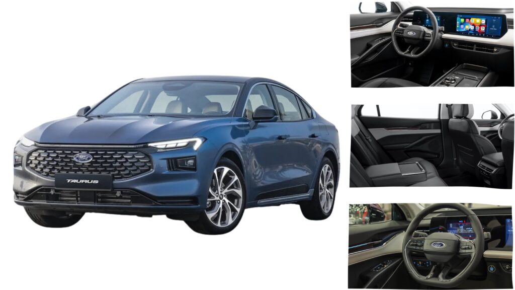 Intérieur du Ford Taurus 2025 avec écran tactile et sellerie cuir