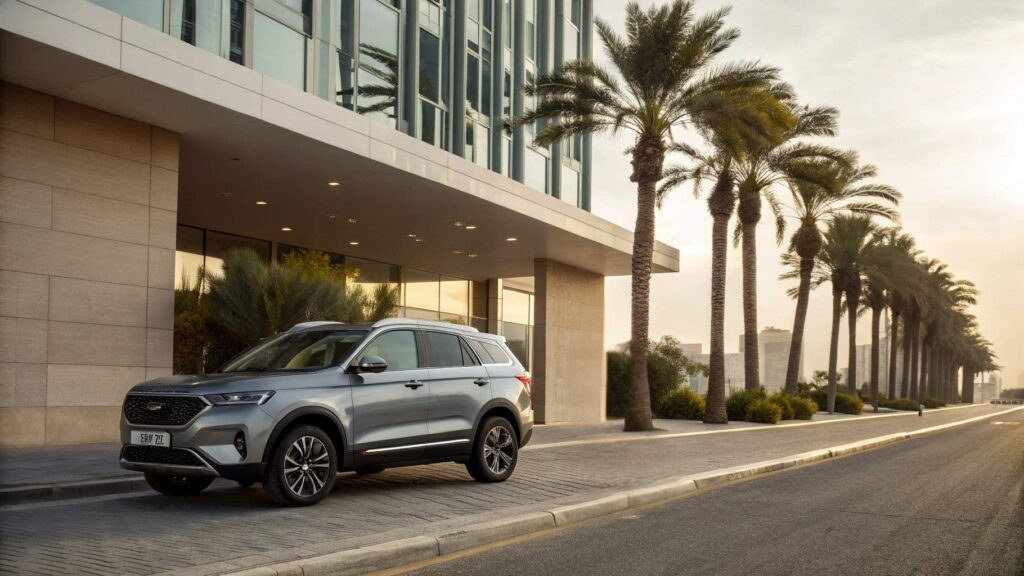  Ford à Djibouti Territory 2025 devant un bâtiment moderne 