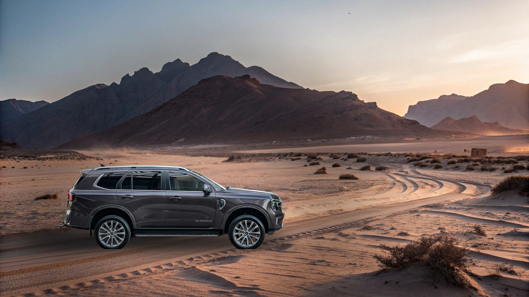 les SUV Ford Everest route désert Djibouti