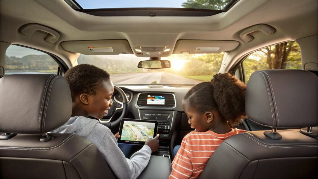 Ford pour une famille Territory intérieur technologique