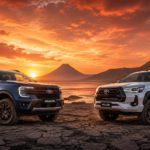 Ford Ranger 2025 vs Toyota Hilux 2025 comparatif pickup tout-terrain désert de Djibouti