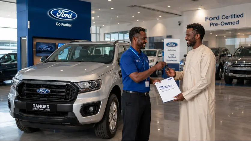 Garantie Ford occasion à Djibouti — remise des clés et du contrat de garantie chez Ford Djibouti