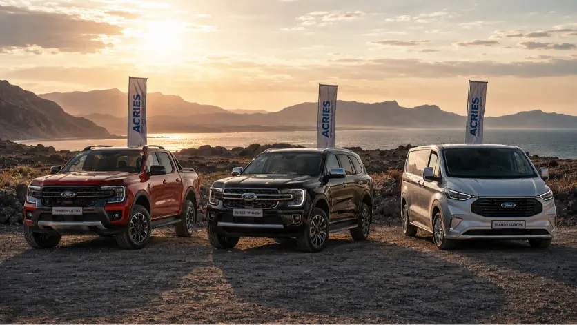 Nouveautés Ford 2026 à Djibouti — Ford Ranger, Ford Everest et Ford Transit 2026 disponibles chez ACRIES concessionnaire officiel