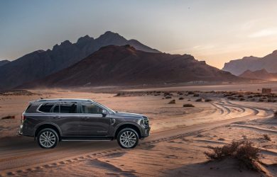 les SUV Ford Everest route désert Djibouti