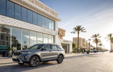 Ford Territory Titanium 2025 devant le showroom ACRIES à Djibouti