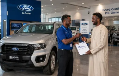 Garantie Ford occasion à Djibouti — remise des clés et du contrat de garantie chez Ford Djibouti
