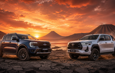 Ford Ranger 2025 vs Toyota Hilux 2025 comparatif pickup tout-terrain désert de Djibouti